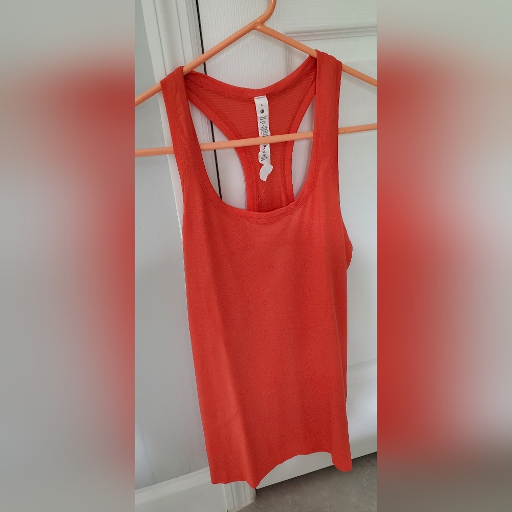 Lululemon swiftly tank top autumn red